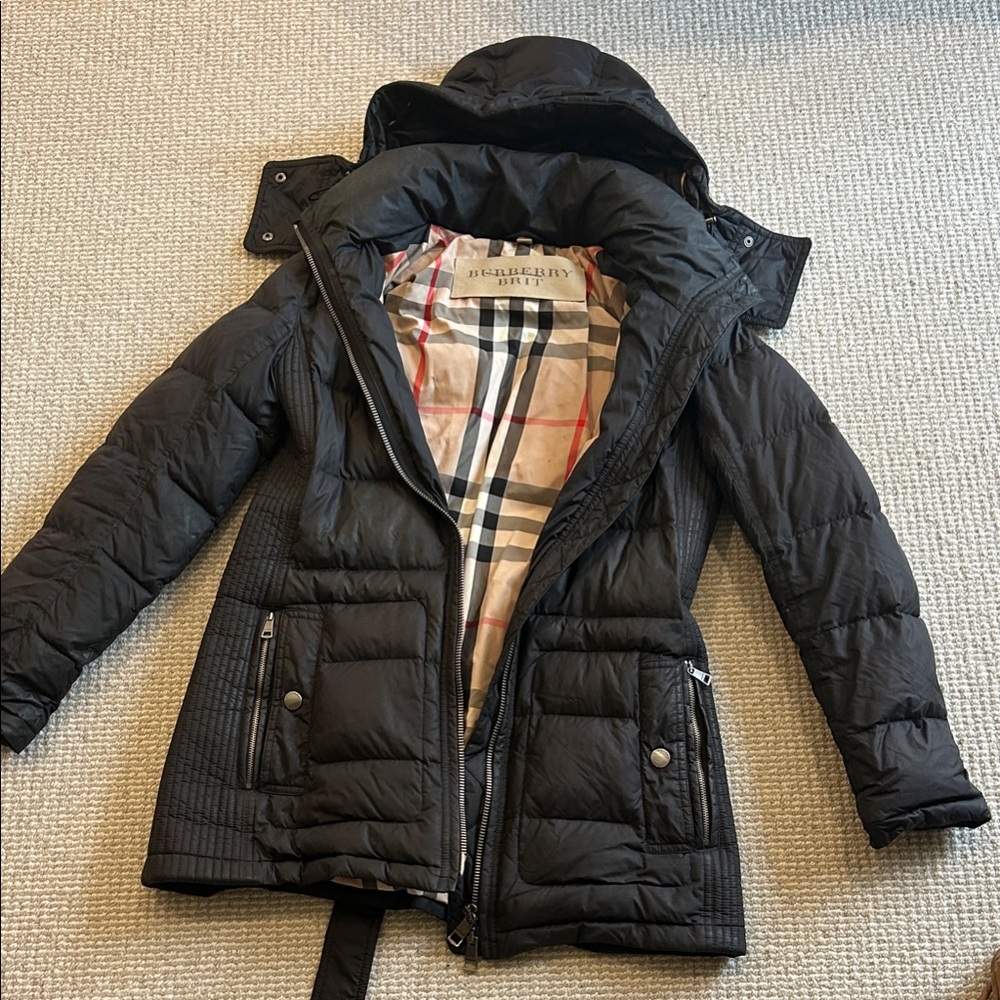 Burberry Quilted Black Puffer Coat